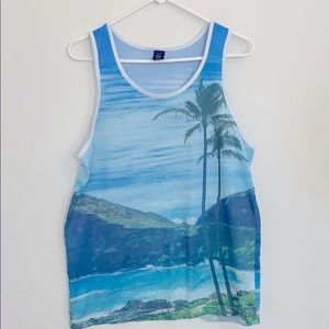 American Eagle Outfitters Tropical Tank Top